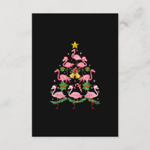 Tarjeta De Recepción Navidades - Árbol de Navidad de flamenco