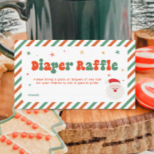 Navidades Baby Shower Diaper Raffle