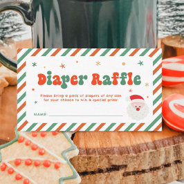 Tarjeta De Recepción Navidades Baby Shower Diaper Raffle
