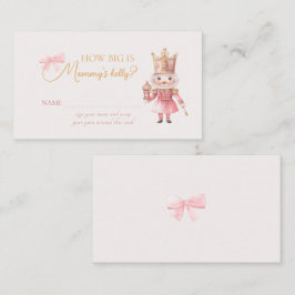 Tarjeta De Recepción Navidades Baby Shower Nutcracker ¿Qué tan grande e