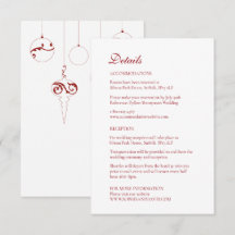 Navidades Bauble Ornaments Winter Red