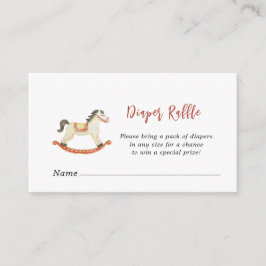 Tarjeta De Recepción Navidades Bebé ducha Diaper Raffle