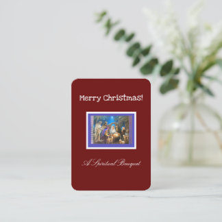 Tarjeta De Recepción Navidades Bouquet espiritual