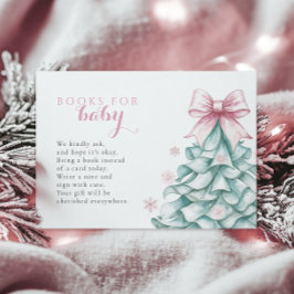 Tarjeta De Recepción Navidades Chica de invierno Baby Shower Libros par