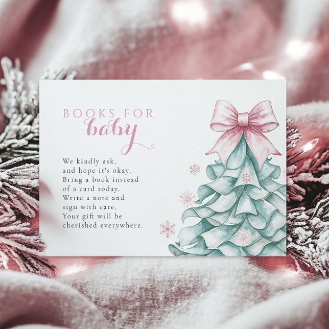 Tarjeta De Recepción Navidades Chica de invierno Baby Shower Libros par (Subido por el creador)