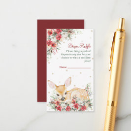 Tarjeta De Recepción Navidades Cuidados Oh Deer Baby Shower Diaper Raff