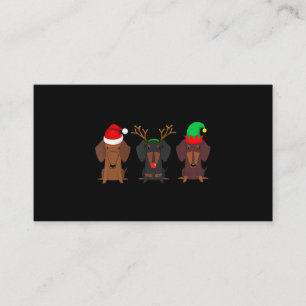 Tarjeta De Recepción Navidades Dachshund Mujeres Madres Ranas Perro Reg