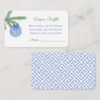 Navidades de acuarela Baby Shower Diaper Raffle