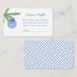 Tarjeta De Recepción Navidades de acuarela Baby Shower Diaper Raffle