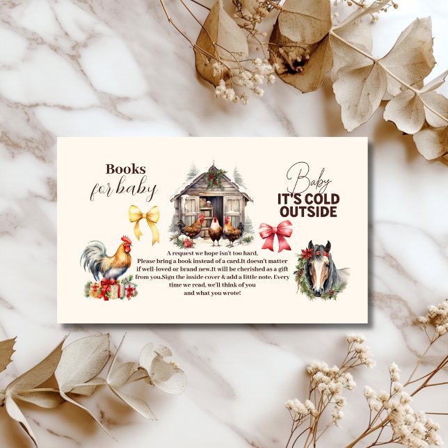 Tarjeta De Recepción Navidades de animales de granja de invierno libros (Subido por el creador)