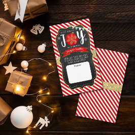 Tarjeta De Recepción navidades de Baby Shower "Little Bundle Of Joy"