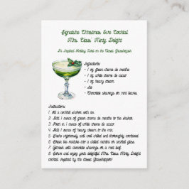 Tarjeta De Recepción Navidades de cócteles de la Sra. Claus