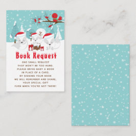 Tarjeta De Recepción Navidades de Fox del Ártico Solicitud de Libro de