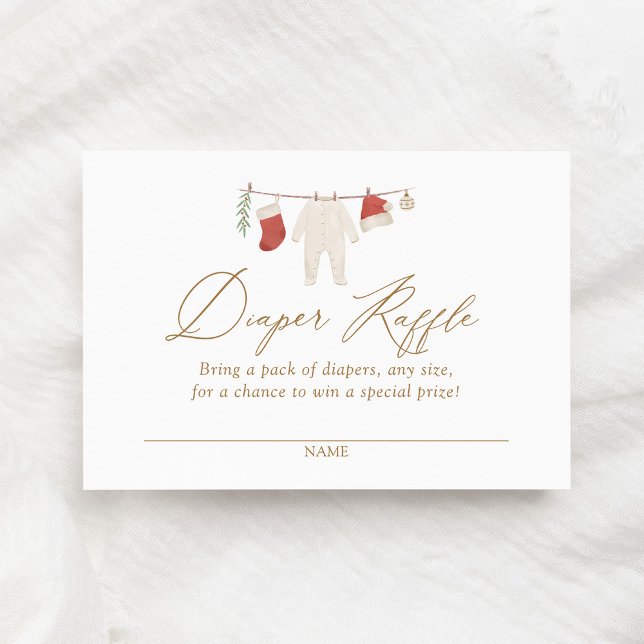 Tarjeta De Recepción Navidades de invierno Baby Clothes Diaper Raffle T (Subido por el creador)