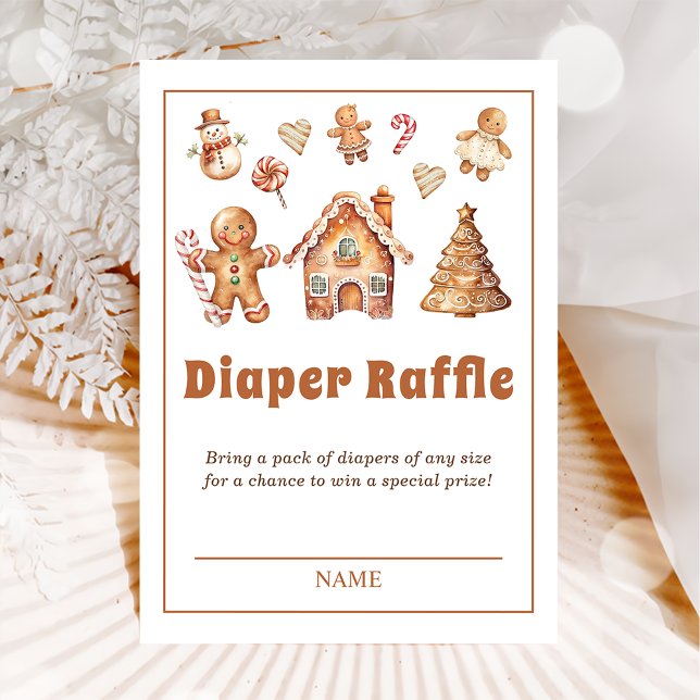 Tarjeta De Recepción Navidades de invierno cocinan Baby Shower Diaper R (Subido por el creador)