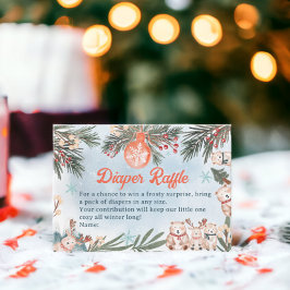 Tarjeta De Recepción Navidades de invierno de animales de compañía Duch