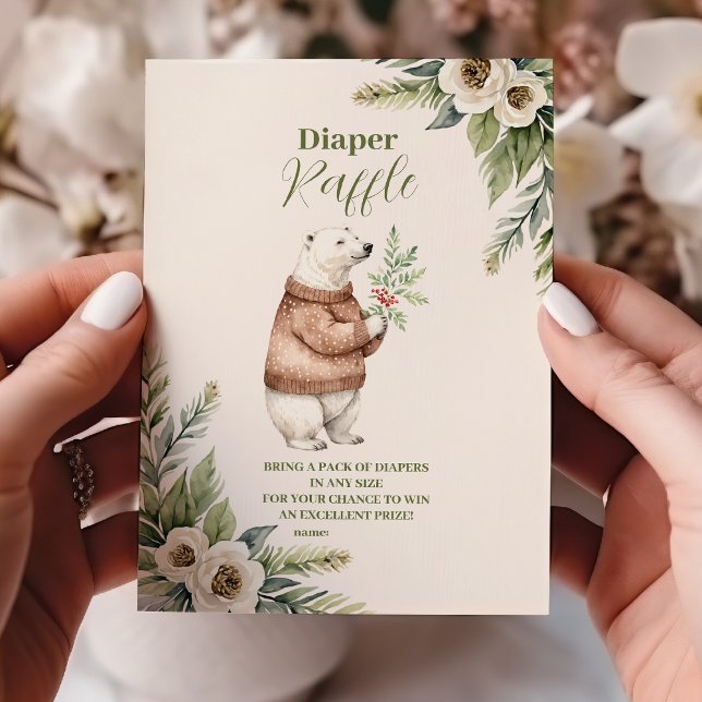 Tarjeta De Recepción Navidades de invierno de Woodland Diapper Raffle (Subido por el creador)
