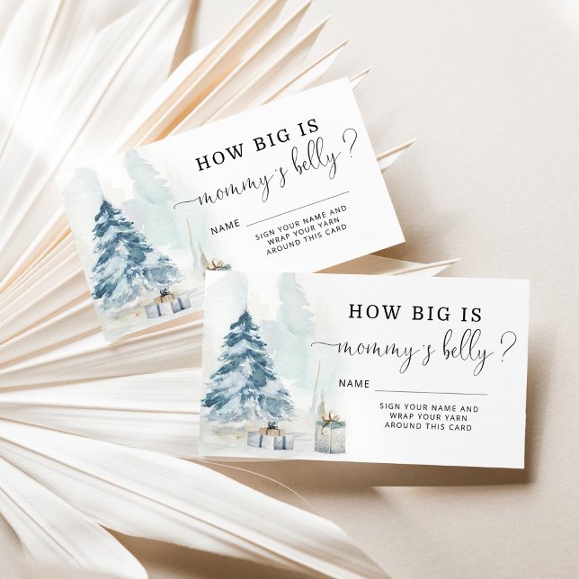 Tarjeta De Recepción Navidades de invierno qué tan grande es la barriga (Subido por el creador)