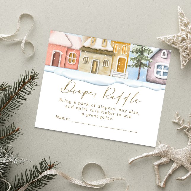 Tarjeta De Recepción Navidades de invierno se necesita un Baby Shower d (Subido por el creador)