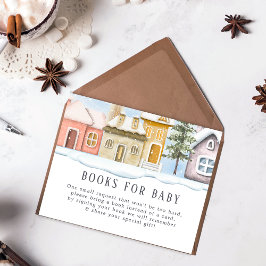 Tarjeta De Recepción Navidades de invierno se necesita un Baby Shower d