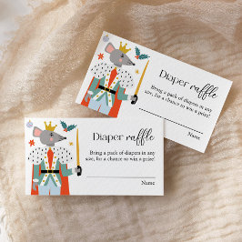 Tarjeta De Recepción Navidades de Nutcracker Baby Shower Diaper Raffle