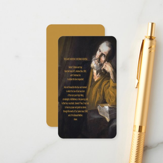 Tarjeta De Recepción Navidades de San Andrés Novena (Anverso/Reverso In Situ)