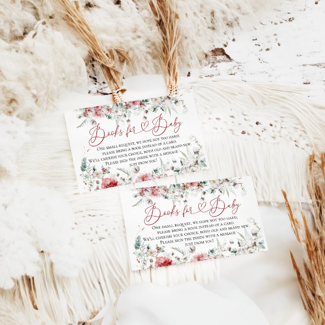 Tarjeta De Recepción Navidades de Santa Bebé Baby Shower Libros Neutros (Subido por el creador)
