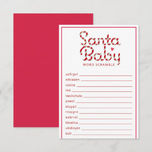 Tarjeta De Recepción Navidades de Santa Bebé Juego de Cramble