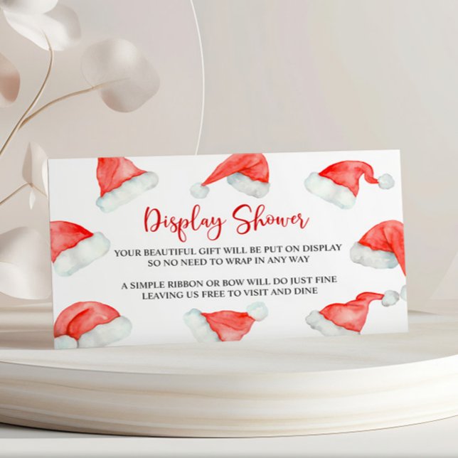 Tarjeta De Recepción Navidades de Santa Bebé muestran Baby Shower (Subido por el creador)