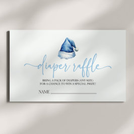 Tarjeta De Recepción Navidades de Santa Hat Baby Shower Diaper Raffle