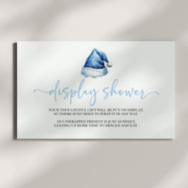 Tarjeta De Recepción Navidades de Santa Hat Baby Shower Display Shower