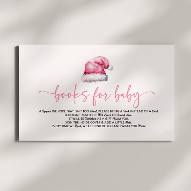 Tarjeta De Recepción Navidades de Santa Hat Libros de Baby Shower para  (Subido por el creador)