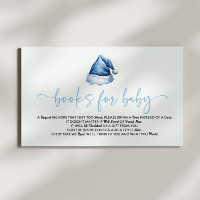 Tarjeta De Recepción Navidades de Santa Hat Libros de Baby Shower para  (Subido por el creador)