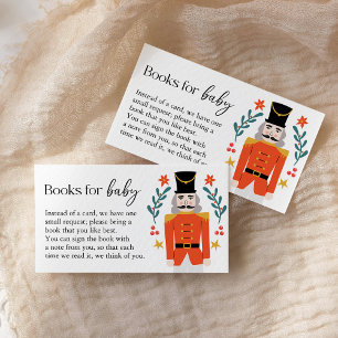 Tarjeta De Recepción Navidades desnucleadores Libros de Baby Shower par
