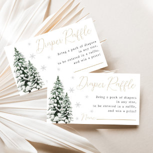 Tarjeta De Recepción Navidades Diaper Raffle