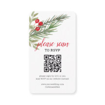 Navidades festivos RSVP con código QR