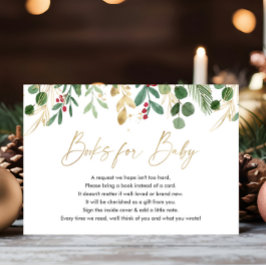 Tarjeta De Recepción Navidades follan libros elegantes para insertos de