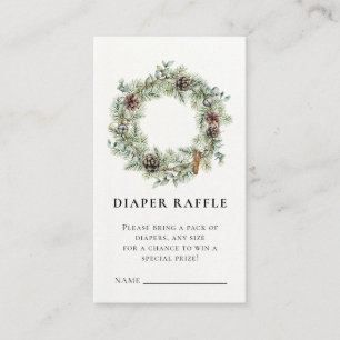 Tarjeta De Recepción Navidades Holiday Wreath Baby Shower