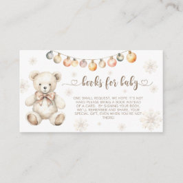 Tarjeta De Recepción Navidades libros de bebés para bebés de invierno p