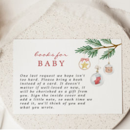 Tarjeta De Recepción Navidades míos Libros de Baby Shower para bebé
