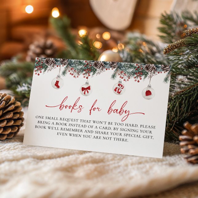 Tarjeta De Recepción Navidades míos Libros de Baby Shower para bebé (Subido por el creador)