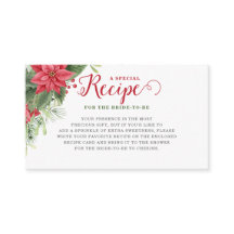 Navidades Poinsettia Bridal Shower Recipe solicitu