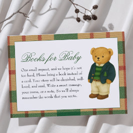 Tarjeta De Recepción Navidades preparan libros de Baby Shower para bebé