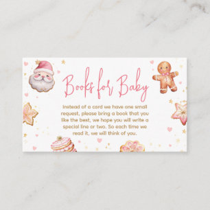 Tarjeta De Recepción Navidades rosas cocinan libros Baby Shower para be