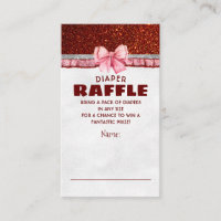 Navidades Santa Baby Diaper Raffle Ticket