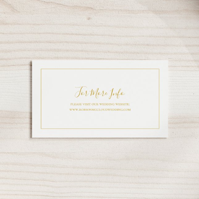 Tarjeta De Recepción Navidades simples y elegantes | Sitio Web de Bodas (Subido por el creador)
