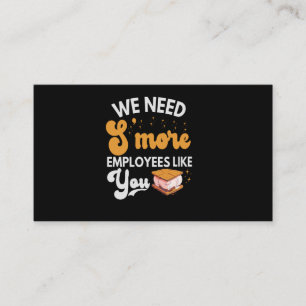 Tarjeta De Recepción Necesitamos empleados más como tú, divertidos camp