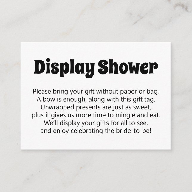 Tarjeta De Recepción Negrita y negrita blanca Sin pantalla de ajuste Du (Anverso)