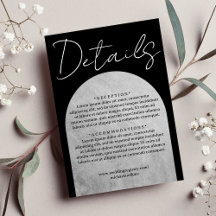 Negro y gris oscuro Boda del arco gótico de la cab