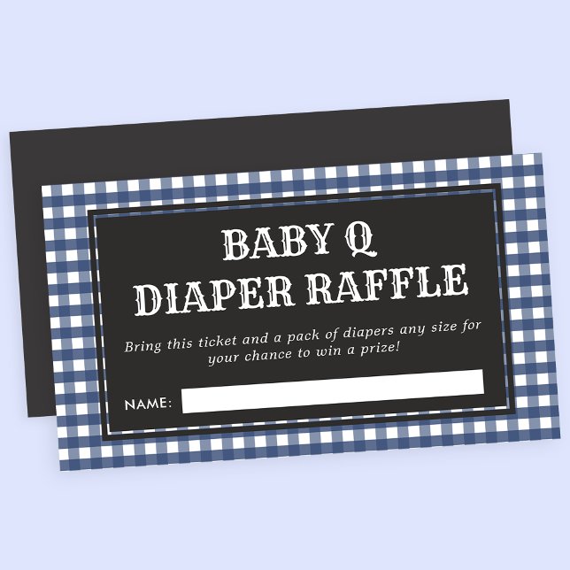 Tarjeta De Recepción Nene Q Navy puso Baby Shower Diaper Raffle (Subido por el creador)